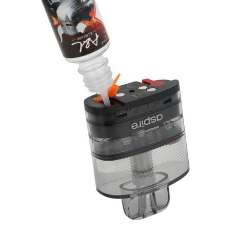 The filling of the Avata cartridge of Aspire's Avata podmod