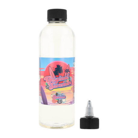 Original's Summer Sunrise eliquid in 500ml and its pouring spout
