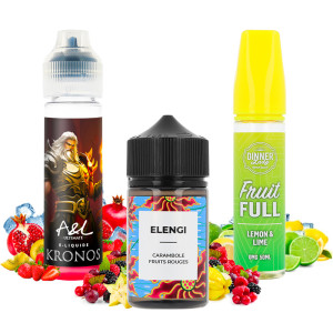 The 3 e-liquids of the A&L's October 2025 Pack
