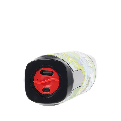 The USB-C port of JNR and Fighter Fuel's Green Blitz Refillable Puff