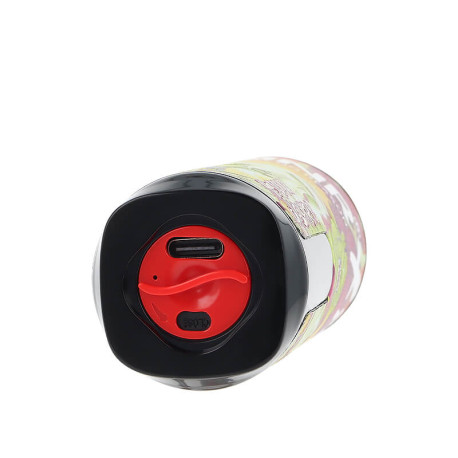 Airflow and USB-C port of JNR X Fighter Fuel's Yellow Ushiro Refillable Puff