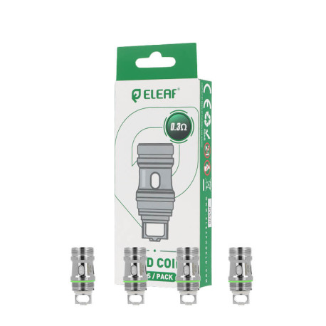 Pack of 5 EC-D coils by Eleaf in 0.3ohm