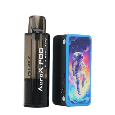 The magnetic connection of JNR's AeroX Blue Razz Cherry puff