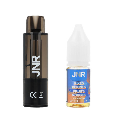 JNR's AeroX cartridge and the Mixed Berries e-liquid in 20mg/ml of nic salt