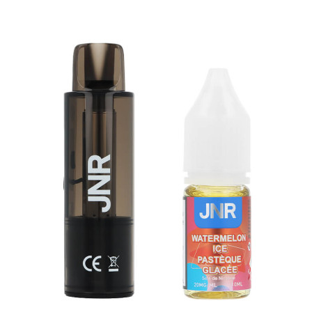 JNR's AeroX cartridge and the Watermelon Ice e-liquid in 20mg/ml of nic salt