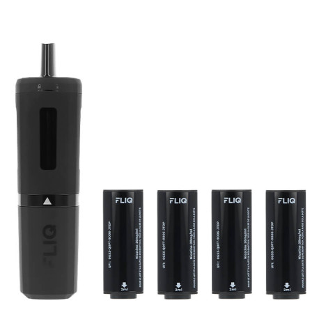 Vampire Vape's Fliq rechargeable puff and the 4 Ultimate cartridges