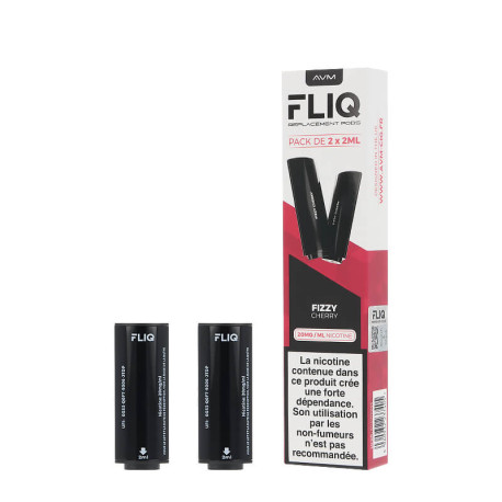 Vampire Vape's Fliq 20mg prefilled cartridges in Fizzy Cherry