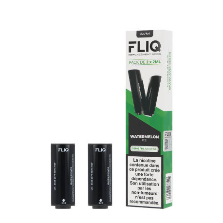 Vampire Vape's Fliq 20mg prefilled cartridges in Watermelon Ice