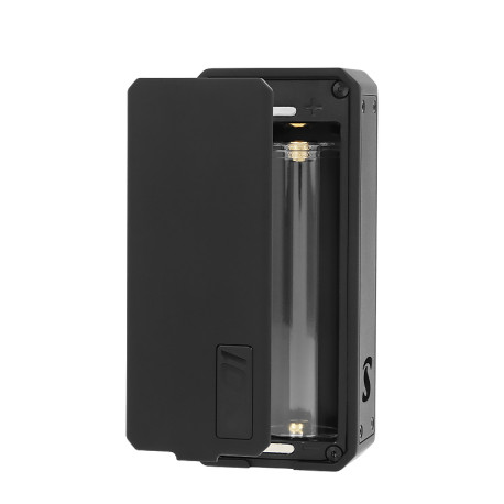 The single battery compartment of San Indonesia X Gerobak Vapor's S101 mod