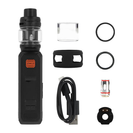 Box contents of Vaporesso's Armour Ultra kit