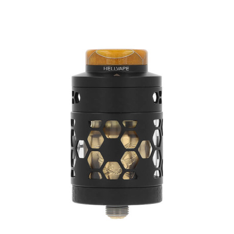 Hellvape's Dead Rabbit 4 RTA Pro atomizer in Black Gold