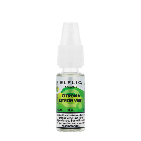 ELFLIQ's Elfbar Citron & Citron Vert 10ml e-liquid