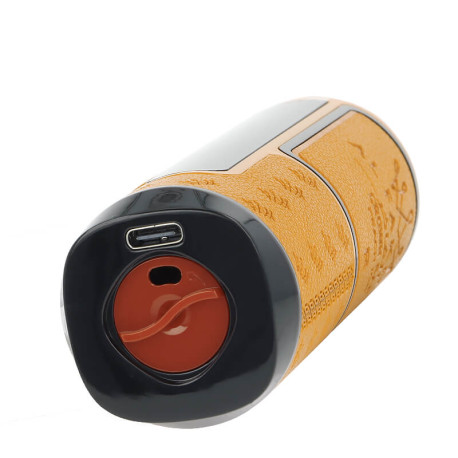 USB-C port and airflow of Al Fakher's Crown Bar Hyper Max Cool Mango 30K Rechargeable Puff