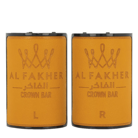 The two pods of Al Fakher's Crown Bar Hyper Max Cool Mango 30K Rechargeable Puff