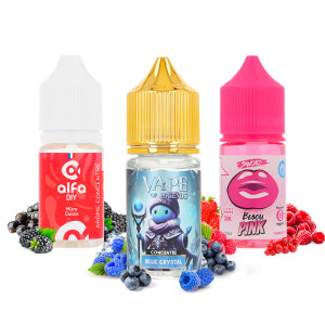 The three concentrates of A&L's DIY pack of january 2026