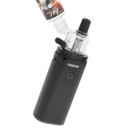 Filling the cartridge of Aspire's Fluffi Pro podmod