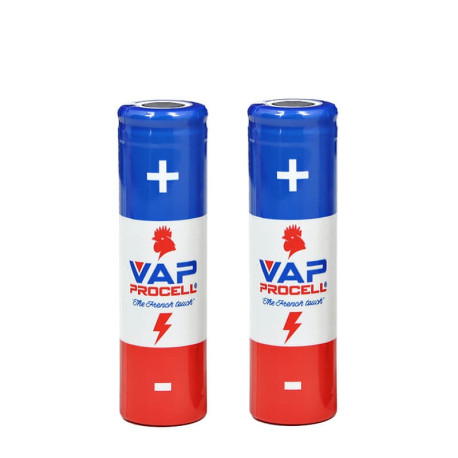 The two Vap Procell's 3,000mAh IMR 18650 batteries of A&L's pack