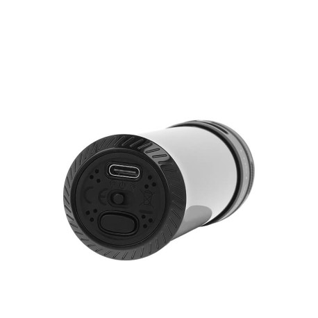 The USB-C port, the ignition button, and the mode button of Lost Vape's Astara E-Chicha podmod