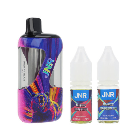 JNR's ZPluse 42K puff and the two Mixed Berries / Black Dragon Ice e-liquids