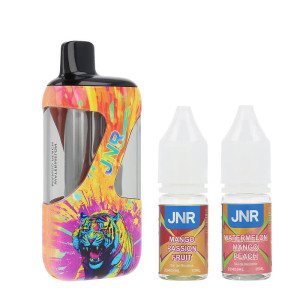 JNR's ZPluse 42K puff and the two Mango Passion Fruit / Watermelon Mango Peach e-liquids