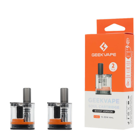 The two Geekvape's Soul Boost cartridges in 0.6 ohm