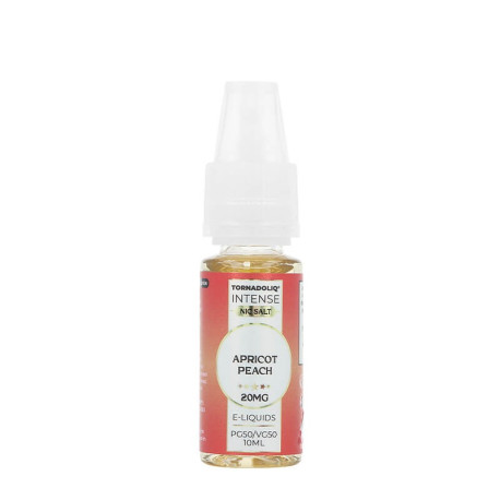 Tornadoliq's Intense Apricot Peach 10ml e-liquid in 20mg/ml of nicotine salts