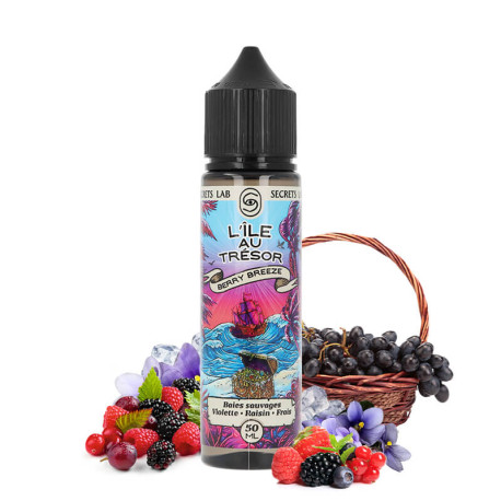 Secret's Lab's L'île Au Trésor Berry Breeze eliquid in 50ml