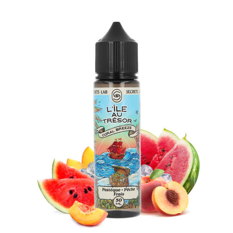 Secret's Lab's L'île Au Trésor Coral Breeze eliquid in 50ml