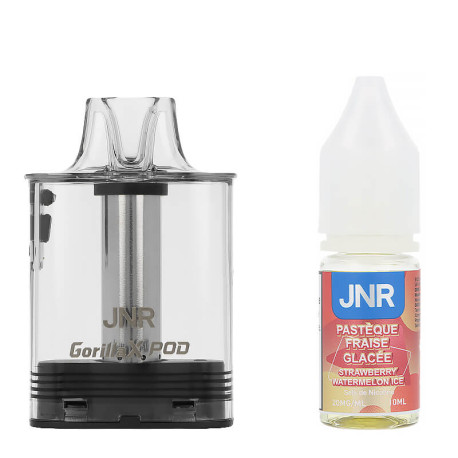 JNR's Gorilla X cartridge and the Strawberry Watermelon Ice e-liquid