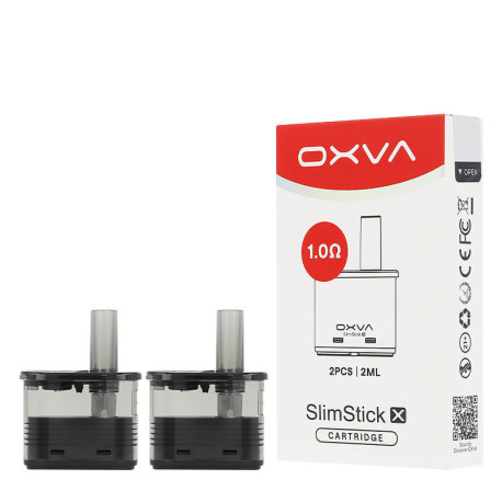 The two cartridges for OXVA's SlimStick X podmod