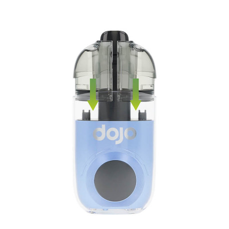 The cartridges system of Vaporesso's Love66 Dojo Blast 40K puff