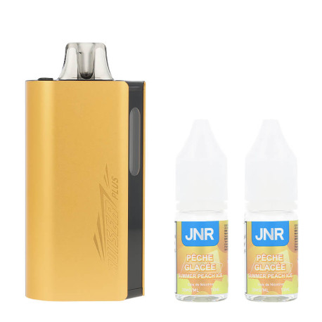 JNR's Cruiser Plus 37K puff and the two Summer Peach Ice e-liquids