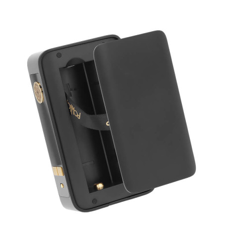 The dual battery compartment of Dotmod's Dotbox 220 V2 mod