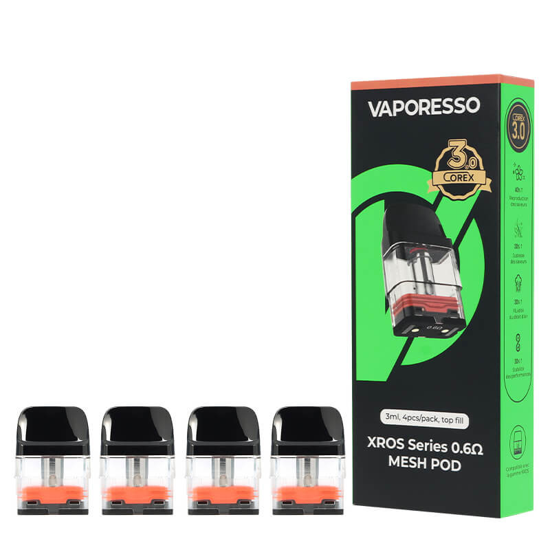 картридж vaporesso xros 4 Vaporesso XROS 4 Corex 2.0 Cartridge - Pack of 4 for the XROS podmod