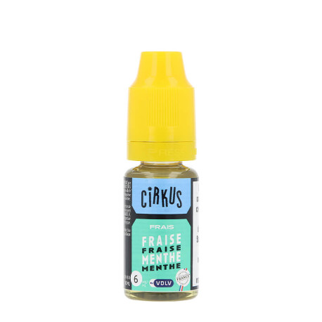 VDLV's Cirkus Fraise Menthe eliquid in 10ml