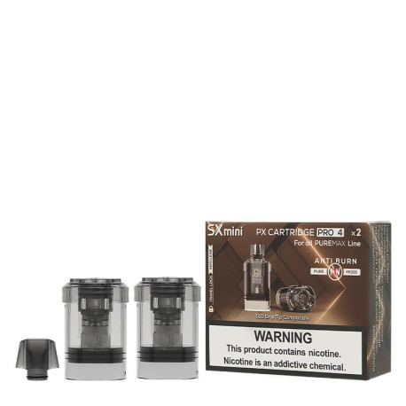 The two SXmini's Pro 4ml cartridges in 0.4ohm