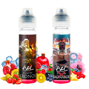 The two e-liquids of A&L's Ultimate Ragnarok X Kronos Discovery Pack