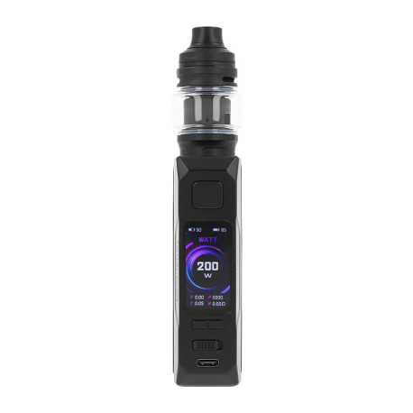 The screen of Lost Vape's Thelema Q200 Pro kit