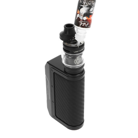The filling of Lost Vape's Thelema Q200 Pro kit