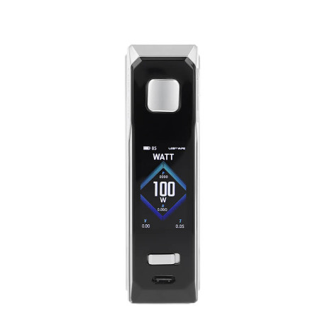 The screen of Lost Vape's Thelema Solo 100 Pro mod