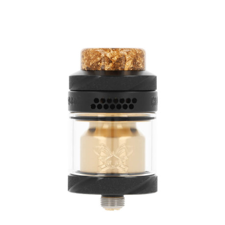 Hellvape's Dead Rabbit Solo 2 RTA atomizer in Black Gold