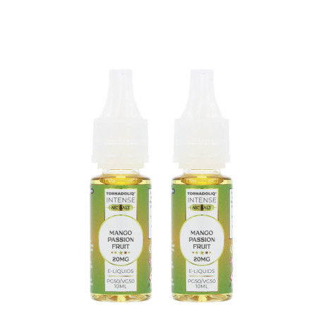 The two Tornadoliq's Mango Passion Fruit e-liquids