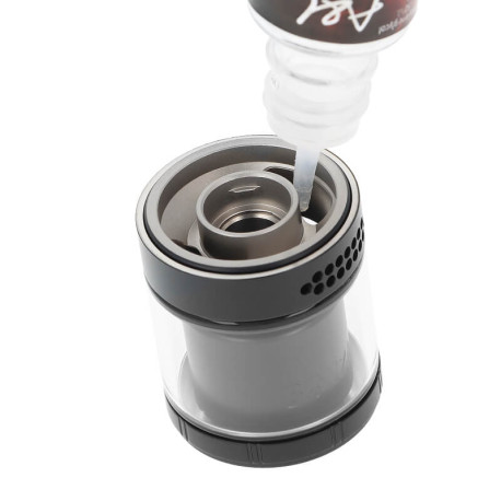 The filling of Thunder Cloud X Vaping Bogan's Bonza Pro RTA Atomizer