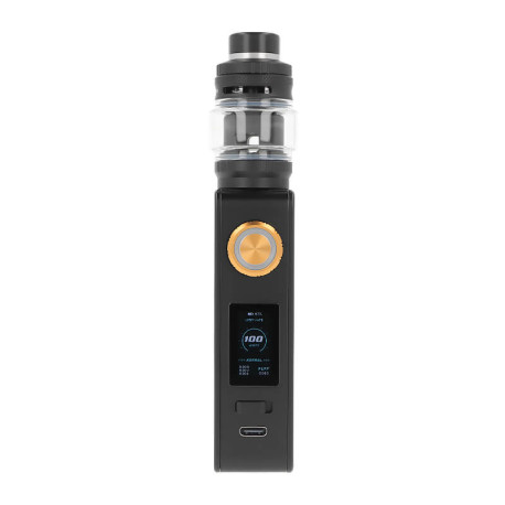 The screen of Lost Vape's Centaurus M100 kit