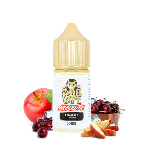 Vampire Vape's Absolute Red Apple Cherry concentrate in 30ml