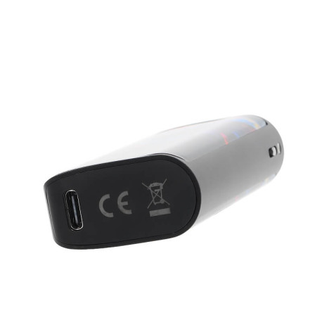 The USB-C port of JNR's Lucky Vibe Blackberry Red Raspberry 77K Puff