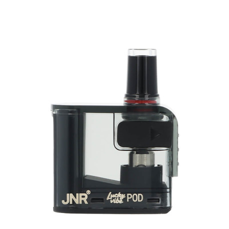 The cartridge of JNR's Lucky Vibe Blackberry Red Raspberry 77K Puff