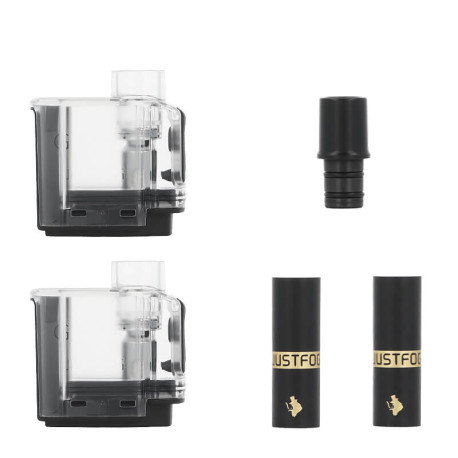 Box contents of Justfog's Glent Filter Version Cartridge