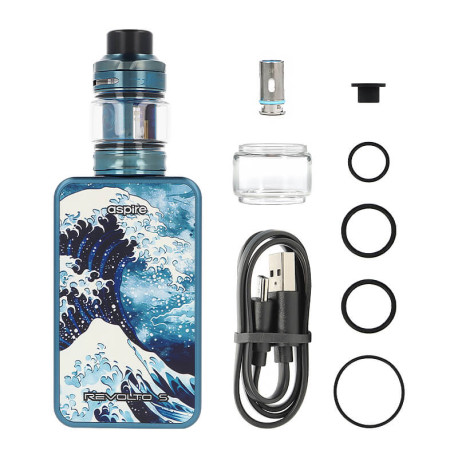 Box contents of Aspire's Revolto S kit