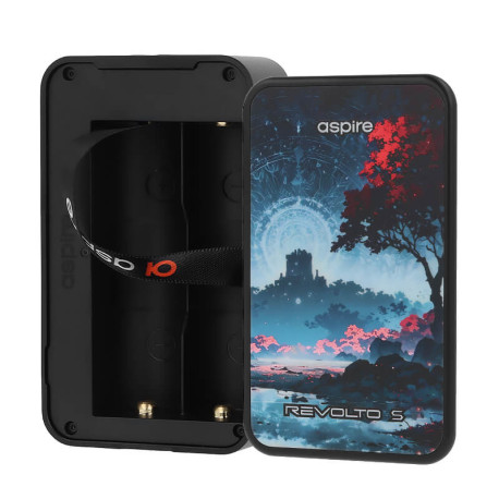 The dual battery compartment of Aspire's Revolto S mod